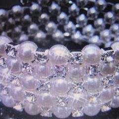 Pearl and Diamonte Wrap around Bracelet