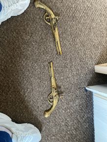 brass gun wall ornaments
