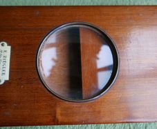 Antique French Graphoscope Viewer Photographic Magnifier Old Wooden Box