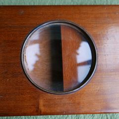 Antique French Graphoscope Viewer Photographic Magnifier Old Wooden Box