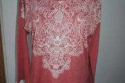 M&amp;Co Petite Terracotta printed top size UK12 EU40 Postage included