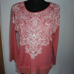 M&Co Petite Terracotta printed top size UK12 EU40 Postage included