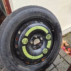 Mercedes E class Continental 155/70 R17 space saver spare wheel