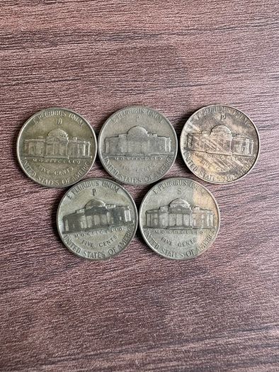USA Silver War nickel Lot