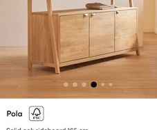 Solid oak sideboard