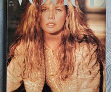 Vintage Vogue Magazine from 1989. Kim Basinger by Herb Ritts Cover