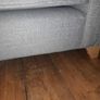 Harvey norman Fantasia grey silver 3 seater sofa Image 2