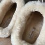 Women Clarks slippers Mules with genuine fur lining size UK6D Image 5