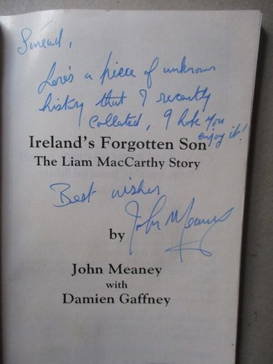 The Liam Mac Carthy Story - Signed Book