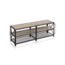 TV cabinet, TV table, Stand  lowboard for TV up to 60 inches, TV cabinet with shelves, steel frame, TV shelf for living room, bedroom Image 4