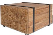 Side Table Teak 60x60x38 cm