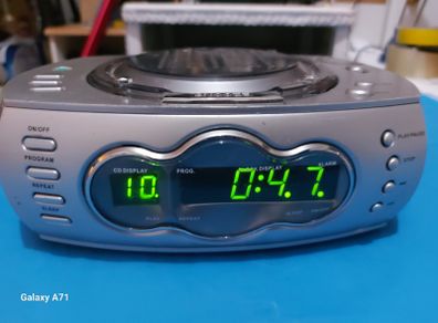 Technika CDCR-106 Alarm Clock Radio Vintage Tested Working Nice Condition