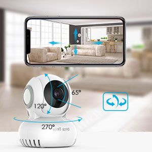 Baby Camera Monitor Baby Monitor with Camera Video Baby Monitor and Night Vision  720P HD Two-Way Audio  Built-in Lullaby Player  Motion & Temperature Sensor for Baby,Elder,Pet