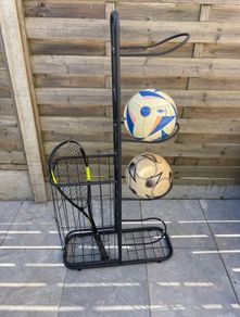 Holder for soccer balls and other sports stuff