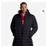 Liverpool Mens Long Puffa Coat Black Football Jacket Image 6