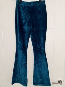 Girls velvet flared trousers