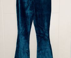 Girls velvet flared trousers