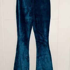 Girls velvet flared trousers