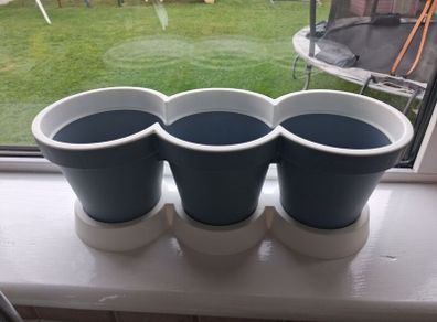 Trio herb plant pots