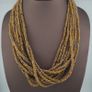 Vintage African Style Stripe Glass 4-5.5mm Beads Necklace Strand Image 8