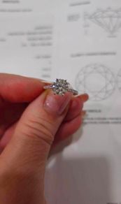 engagement diamond ring 2.09ct