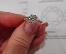 engagement diamond ring 2.09ct