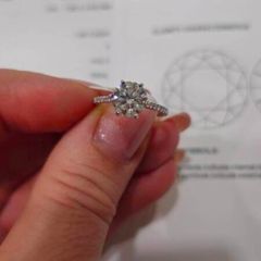 engagement diamond ring 2.09ct