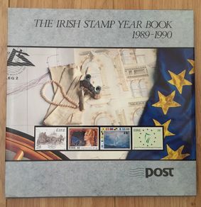 1989/90 Ireland The Irish Stamp Year Book with 48 images of contents