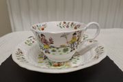 Early 19th C. Tea Cup &amp; Saucer Attributed Hilditch