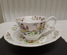 Early 19th C. Tea Cup & Saucer Attributed Hilditch