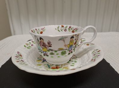 Early 19th C. Tea Cup & Saucer Attributed Hilditch