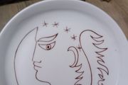 Jean Cocteau, porcelain  plate
