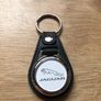Brand new synthetic leather Jaguar keyring with shopping trolley token/coin Image 2