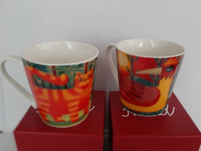 New Graham Knuttel bird of  Paradise mug in box