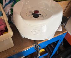 George Foreman contact roasting machine