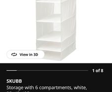 IKEK SKUBB  Storage with 6 compartments