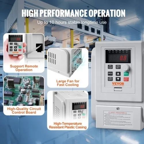 VFD 4KW 18A 5HP Variable Frequency Drive for 3-Phase Motor Speed Control