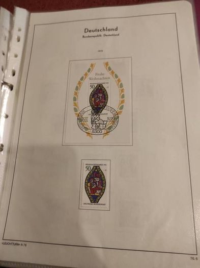 GERMANY 1975-82 album with stamps