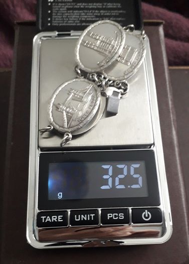 Vintage - 'London' -  Silver Bracelet