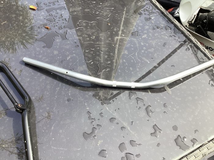 2 motorbike handlebars