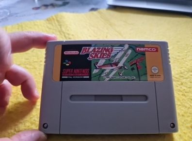Blazing Skies Super Nintendo Snes Arcade Games Original