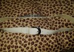 Women's white belt with studs size XL Postage included