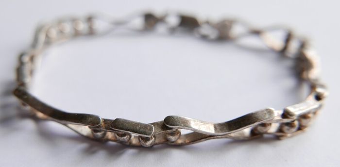 Vintage Sterling Silver 925 Bracelet length 7,6" - 10,5g