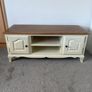 Cream & Oak TV Unit / Entertainment Cabinet Image 2