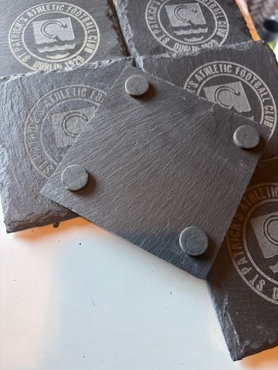 st pats Dublin slate coasters