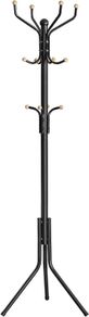 FREE EXPRESS SHIPPING Metal Coat Rack, Clothes Stand, Hat Handbag Hanger, 182 cm Tall Hall Tree, Black