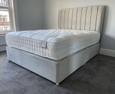 King size bed (Bed frame with headboard and mattress)