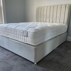 King size bed (Bed frame with headboard and mattress)