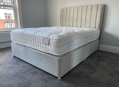 King size bed (Bed frame with headboard and mattress)