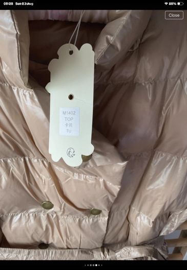 gilet Bnwt Azara beige tie belt gilet TU sizing